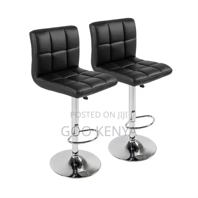 Home Chairs ; Adjustable High Middle Back Bar Stool Chair
