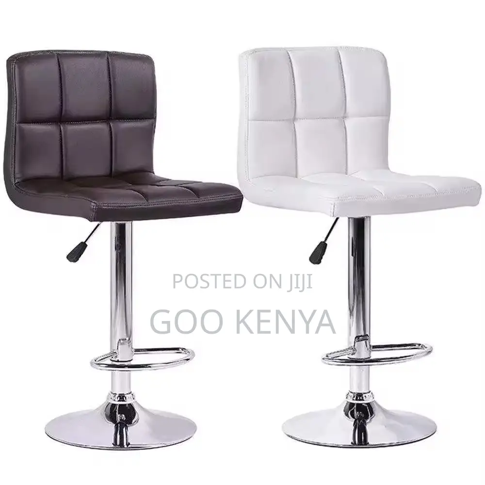 Home Chairs ; Adjustable High Middle Back Bar Stool Chair