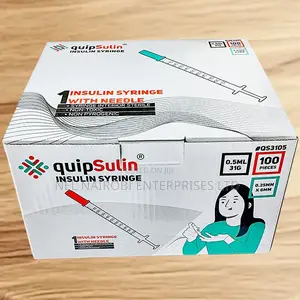 Quipsulin Insulin Syringe 0.5ml 31g (0.25mm X 6mm) (100s)