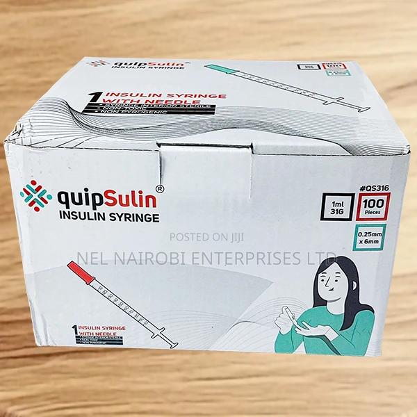 Quipsulin Insulin Syringe 1ml 31g (0.25mm X 6mm) (100s) - thumbnail 2