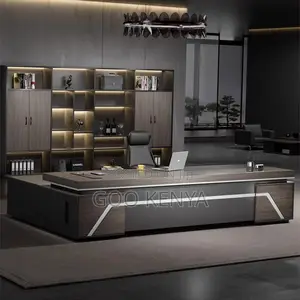 Office Desk ; Luxury Modern Boss Manager Shaped Modul Desk