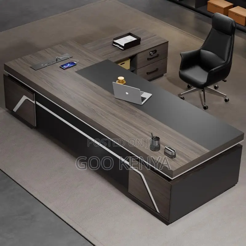 Office Desk ; Luxury Modern Boss Manager Shaped Modul Desk