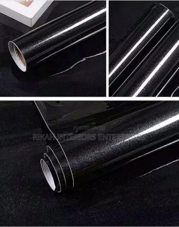 Shiny Black Contact Papers