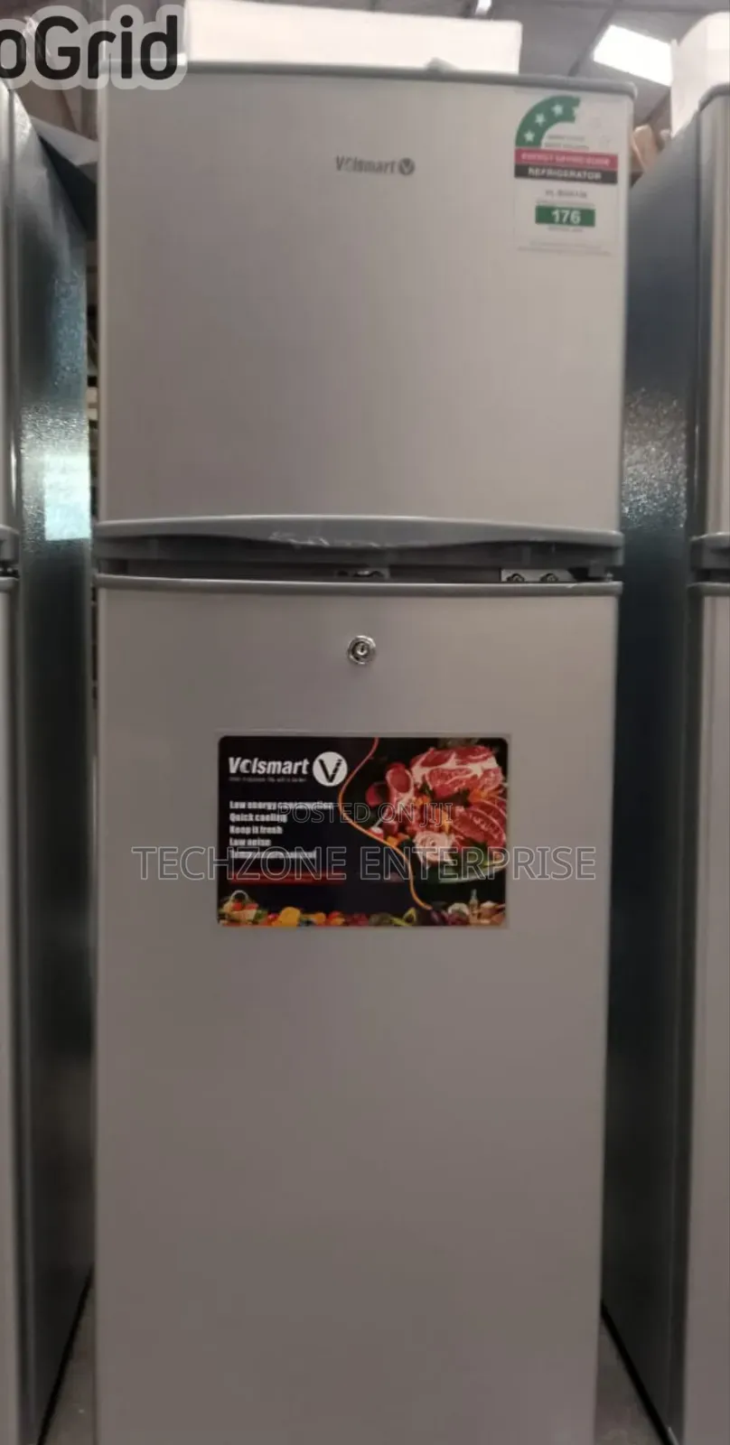 Volsmart (Vl-Bcd118) 118l Fridge With Lock and Keys 