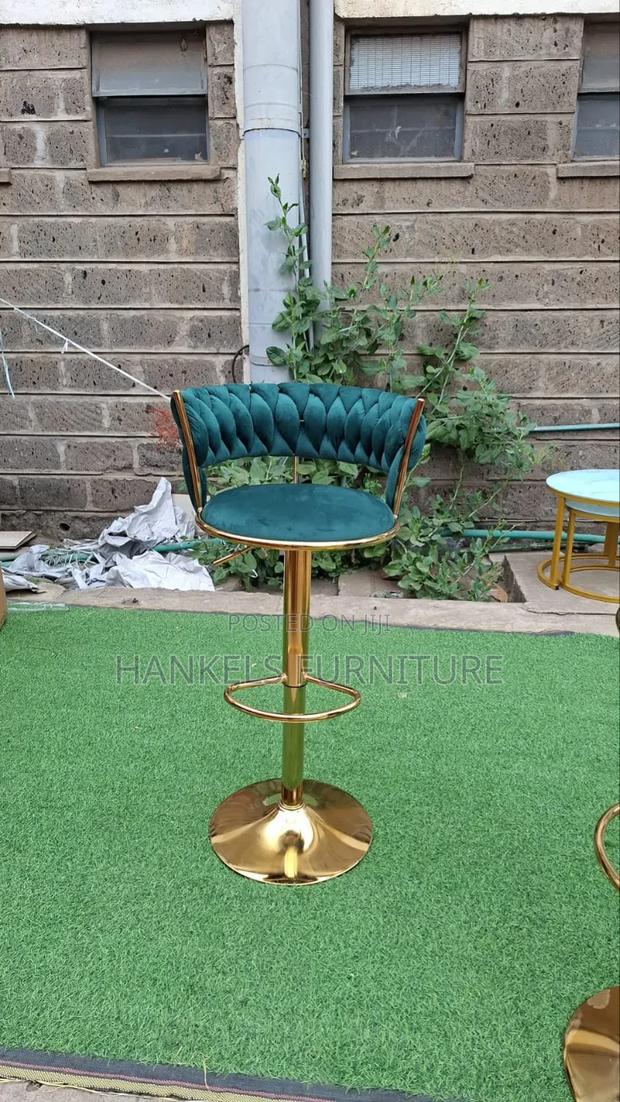 Gold Stand Bar Stool - main view
