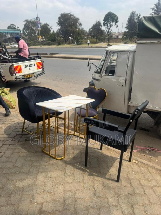 Black Set Manicure Chairs And Table - thumbnail 3