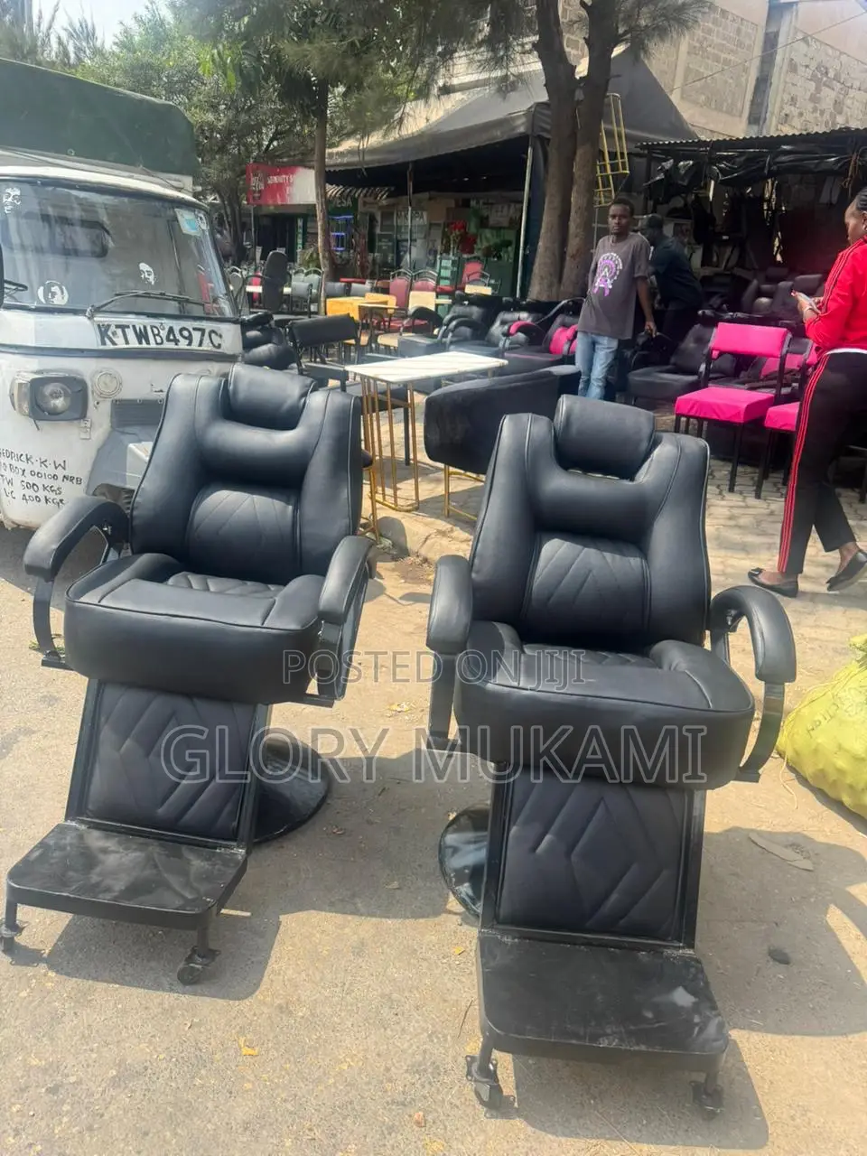 Black Barber Chair F