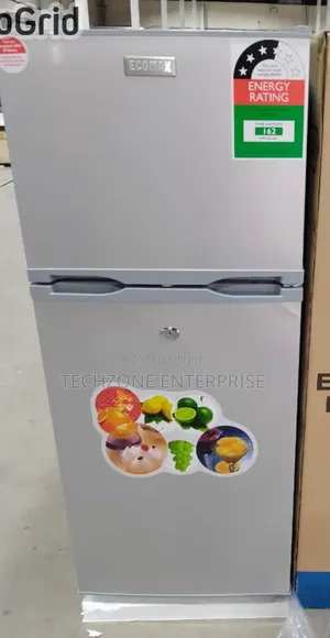 Ecomax 118 Litres Double Door Refrigerator, Silver 