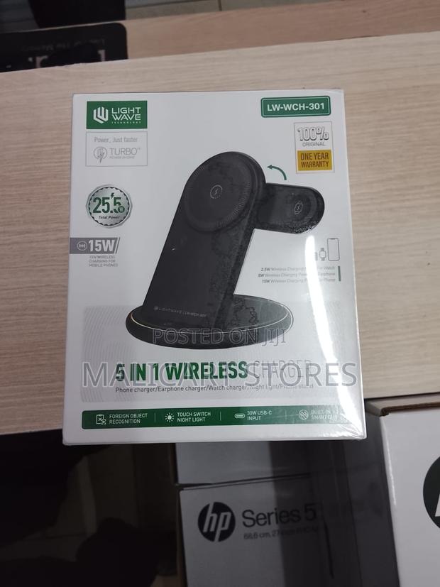 Light Wave 5 in 1 Wireless Charger 15w