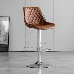 Bar Chair ; Gray Leather Bar Chair Stool
