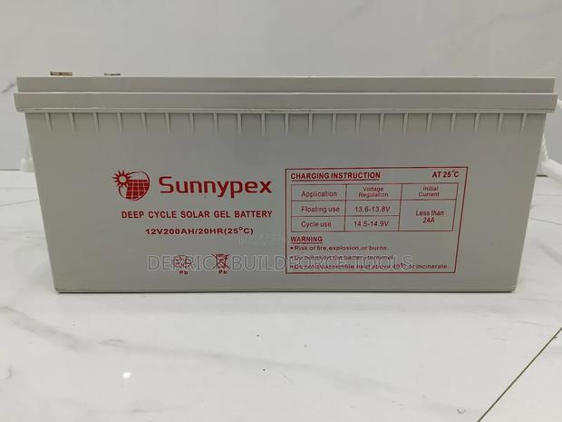 Sunnypex 200ah/10hrs Maintenance Battery
