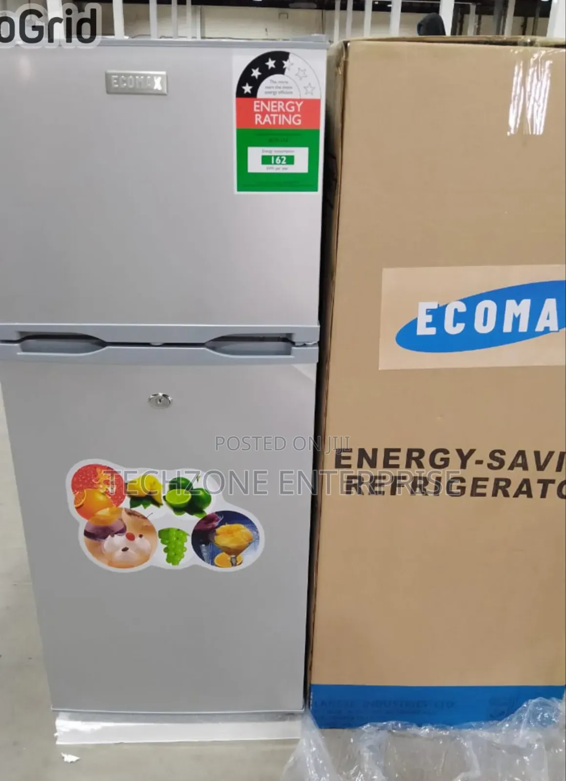 Ecomax 118ltr Double Door Refrigerator Top Mounted Freezer
,
