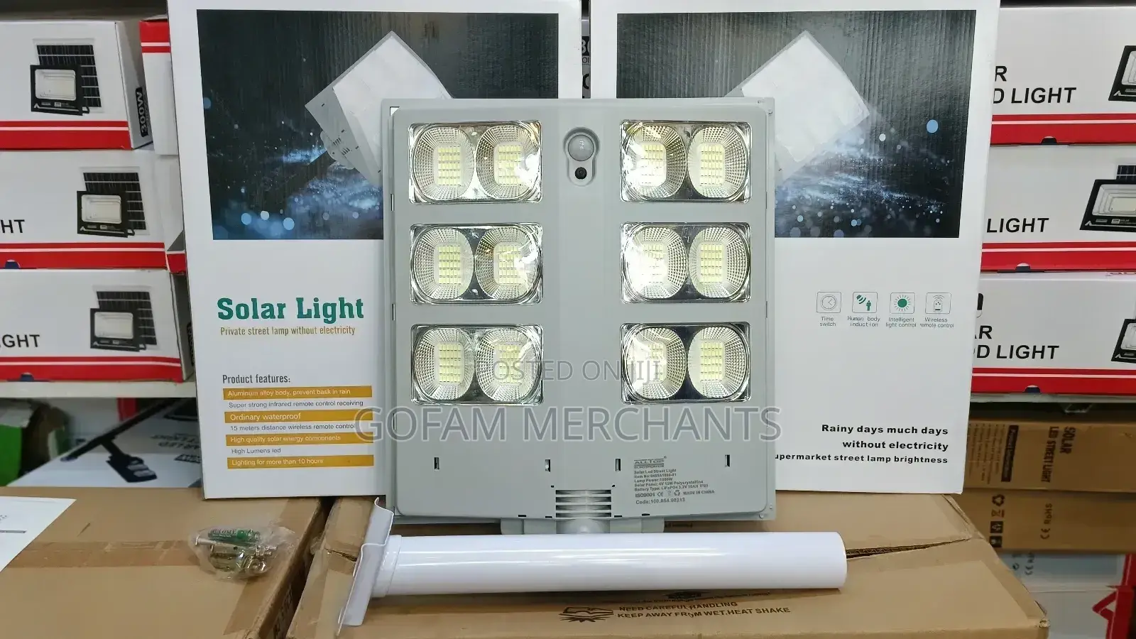 All-in-One Alltop 1000w Double Sided Solar Led Street Light