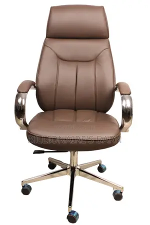 Office Chairs; Leather Executive Office Chair in Brown Gty