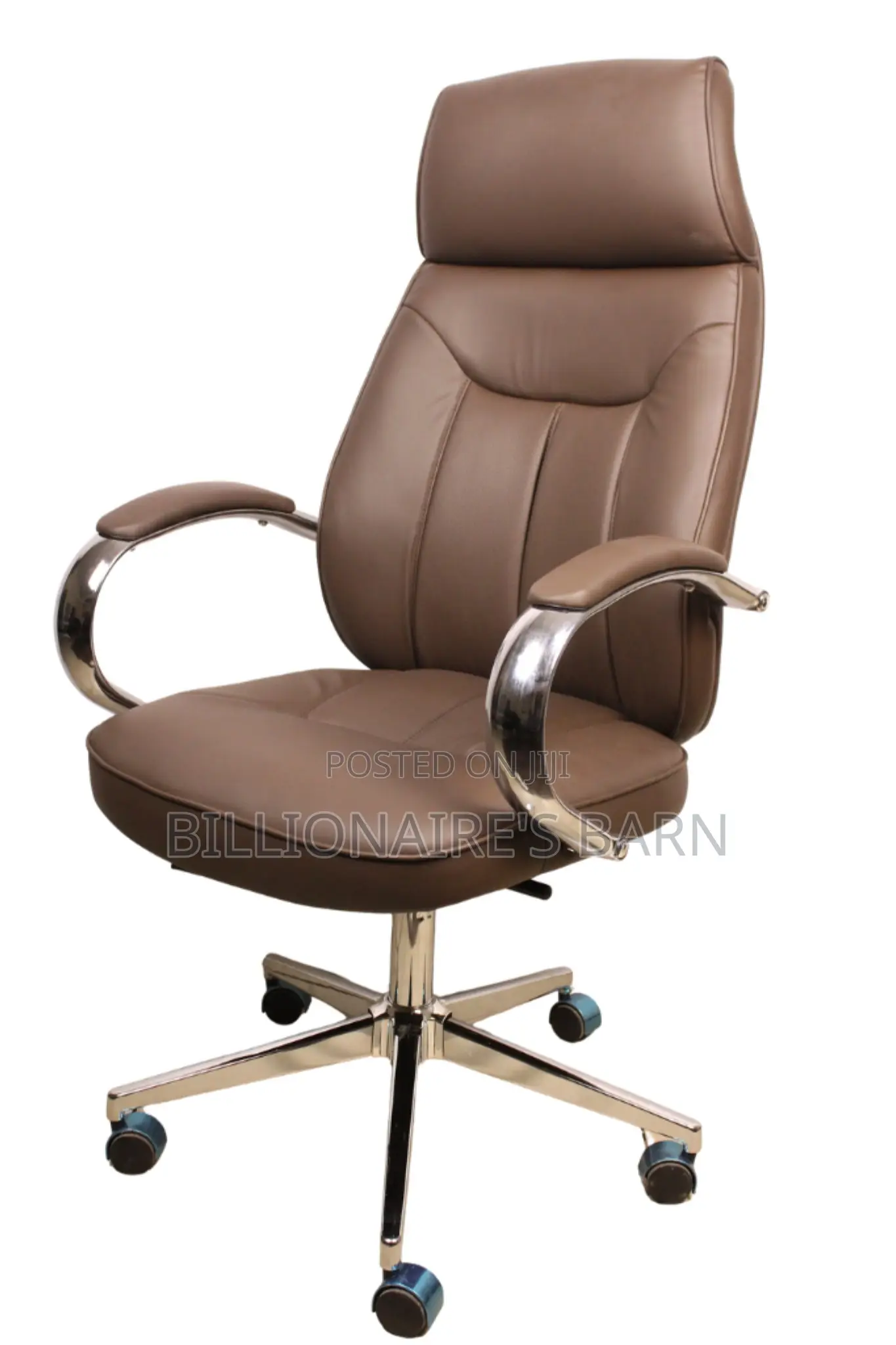 Office Chairs; Leather Executive Office Chair in Brown Gty