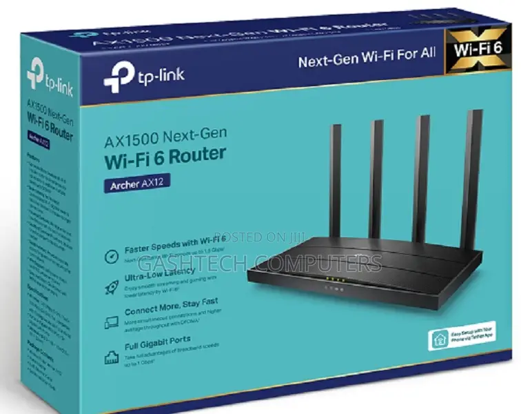 Ax12 Tp-Link Wifi 6 Router Ax1500