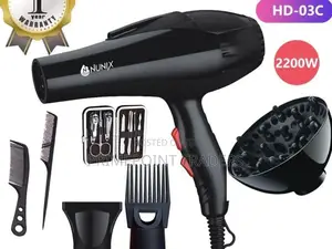 Nunix Hd-03c Commercial Blow Dry Hair Dryer 