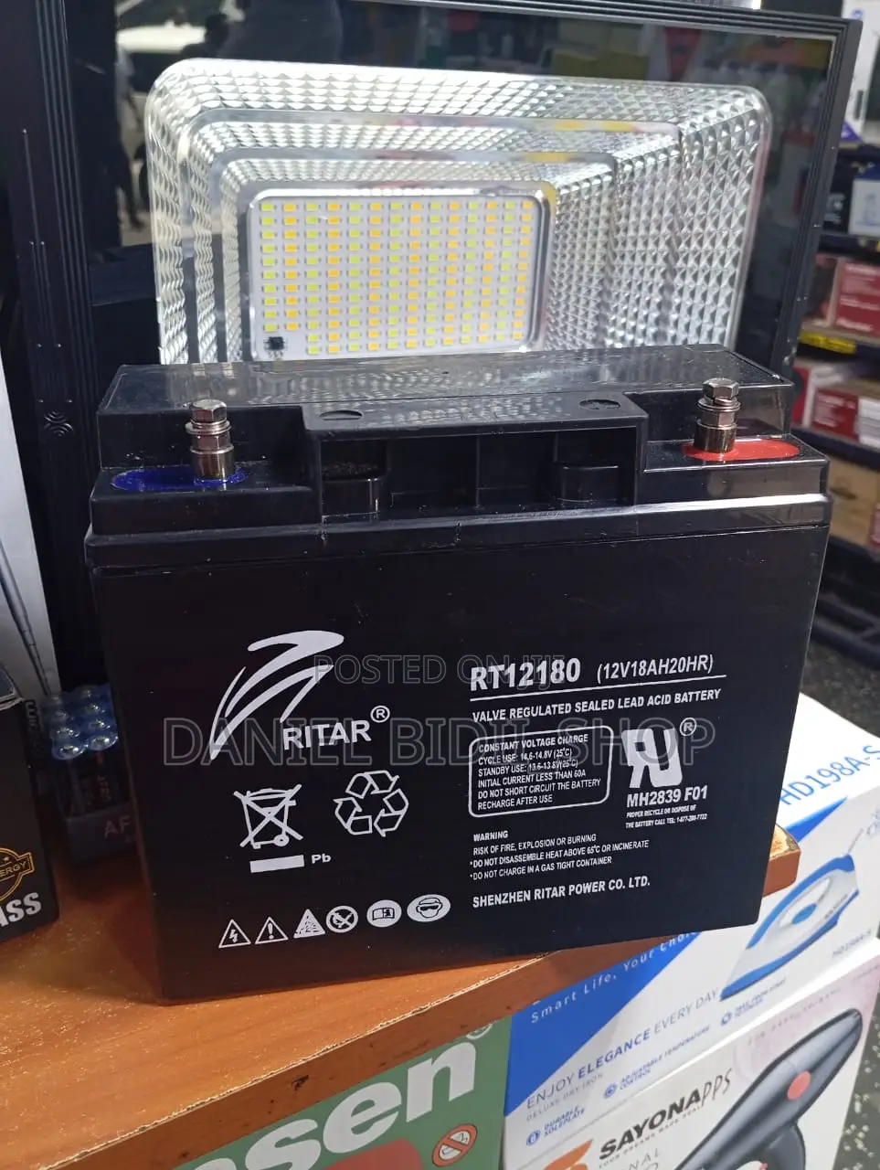 Ritar Rt1218 Valve Regulated Battery 18ah