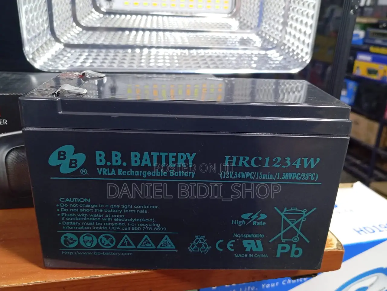 B.B Vrla Rechargeable Battery 9ah 12/ 34wpc