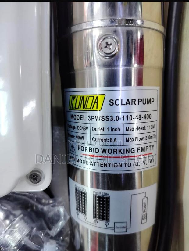 Kunda Dc Solar Submersible Pump 48v 400w 110mtrs