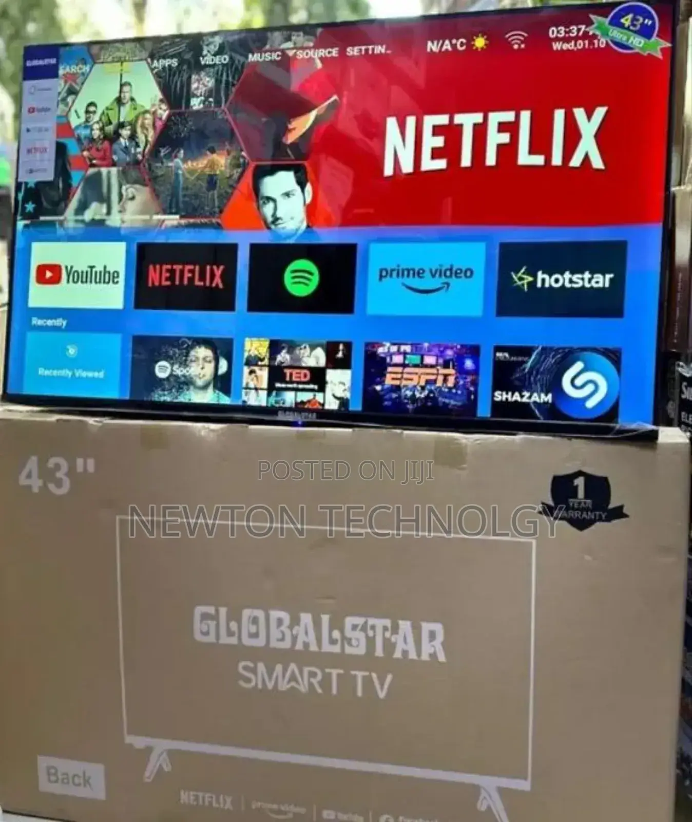 Globalstar 43 Inches Smart Tv