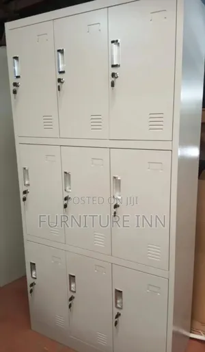 File Cabinet: 9 Door Locker File Cabinet