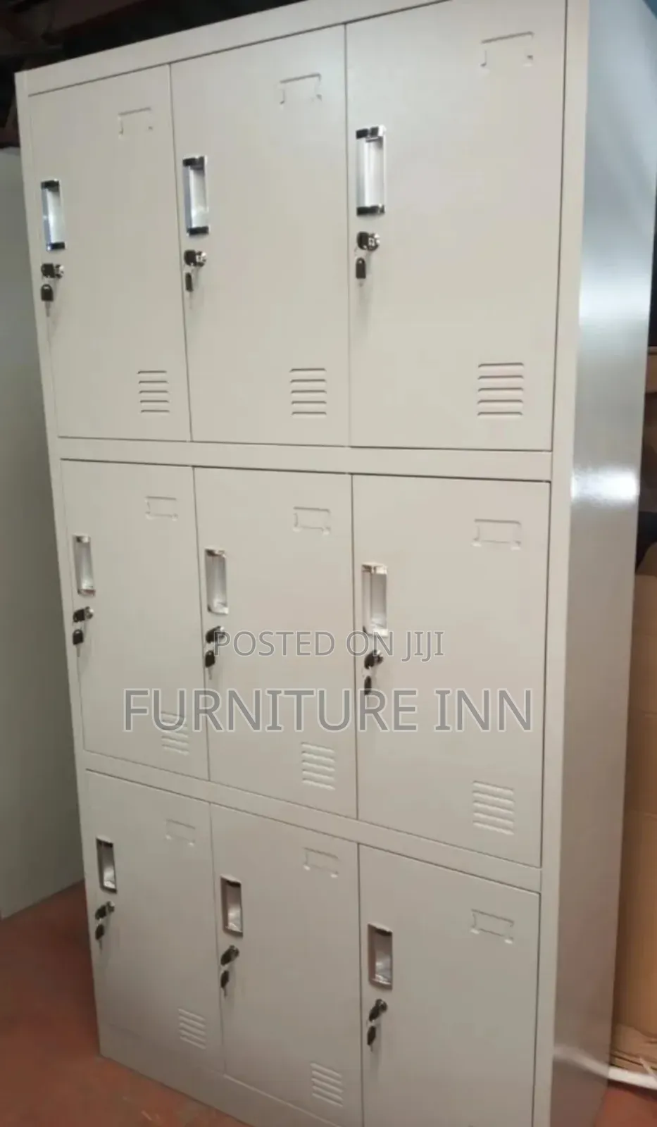 File Cabinet: 9 Door Locker File Cabinet