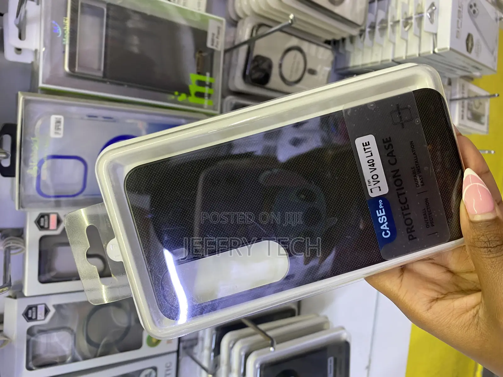 Goot Vivo V40 Lite Anti-Slip Grip Braided Texture Back Case