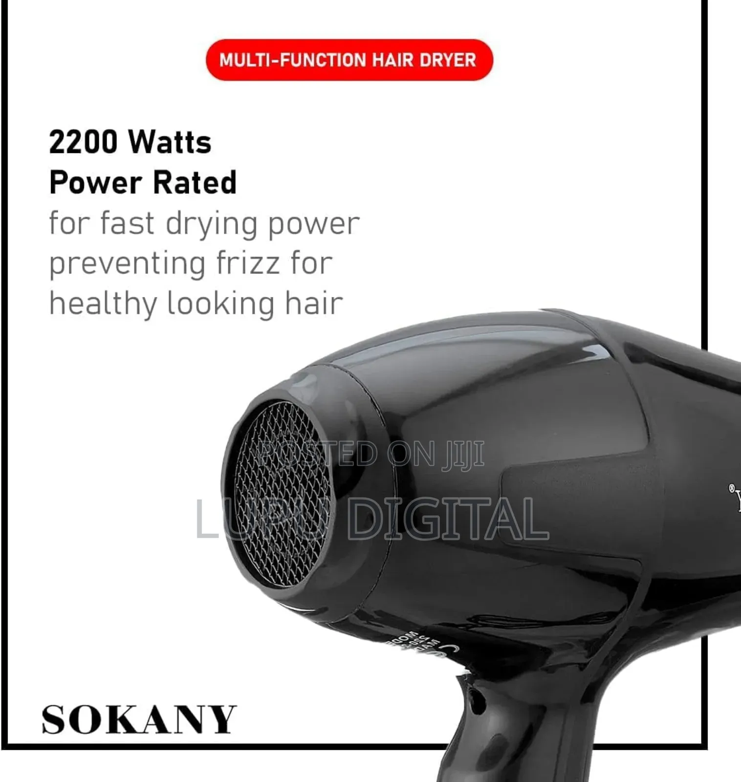 2200 Watts Sokany Blowdry
