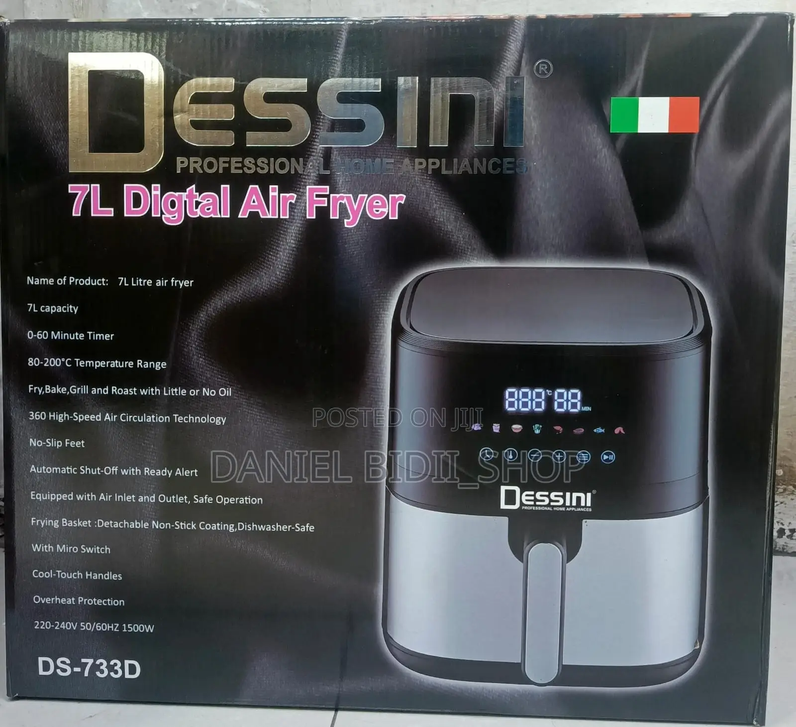 Digital Air Fryer 7 Liters Dessini