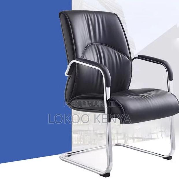 Office Chair : Luxe Office Leather Side Seat