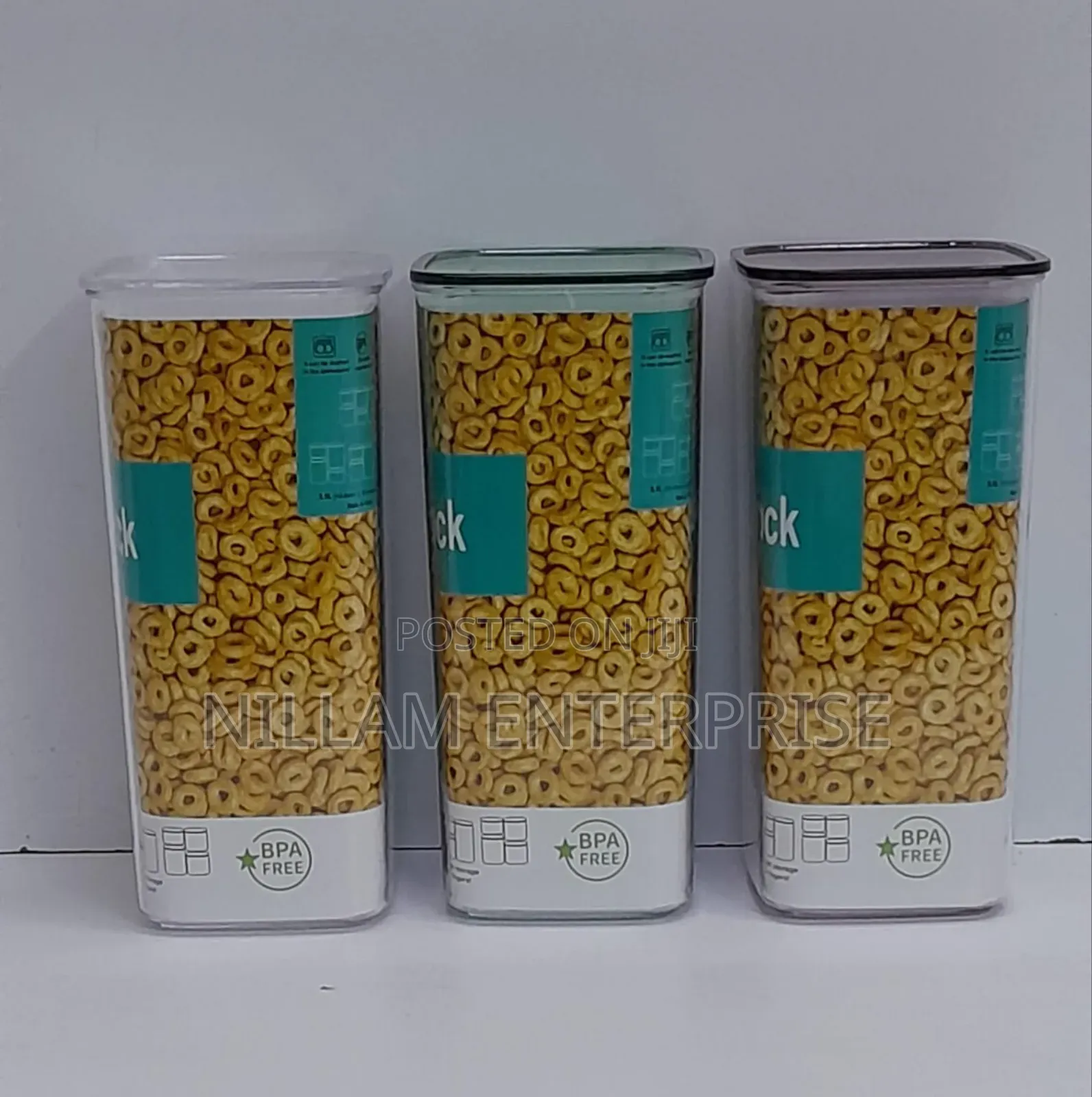 Easy Lock Airtight Acrylic Storage Containers 3100ml