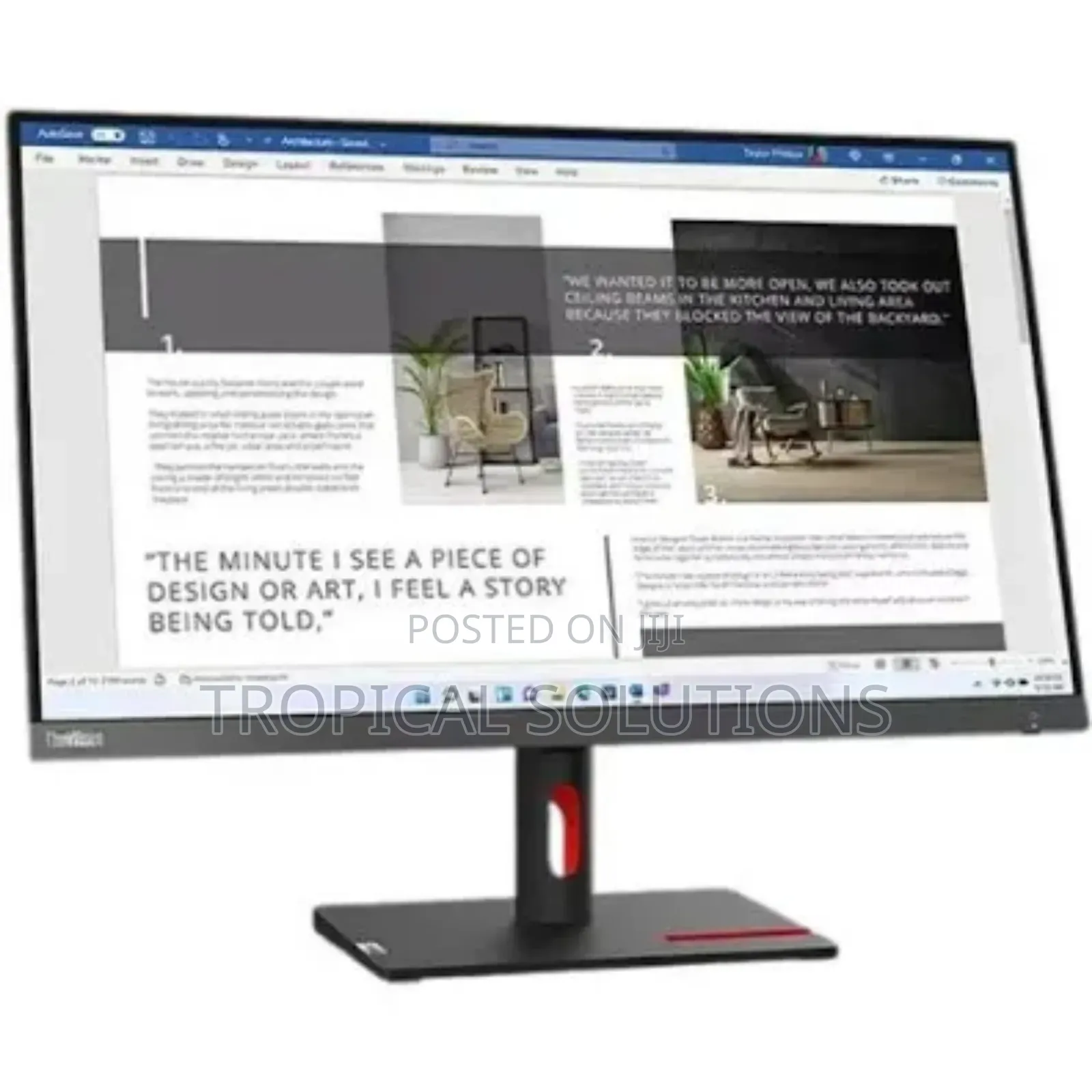 Lenovo Think Vision S27i-30 27" FHD Monitor Black Lenovo