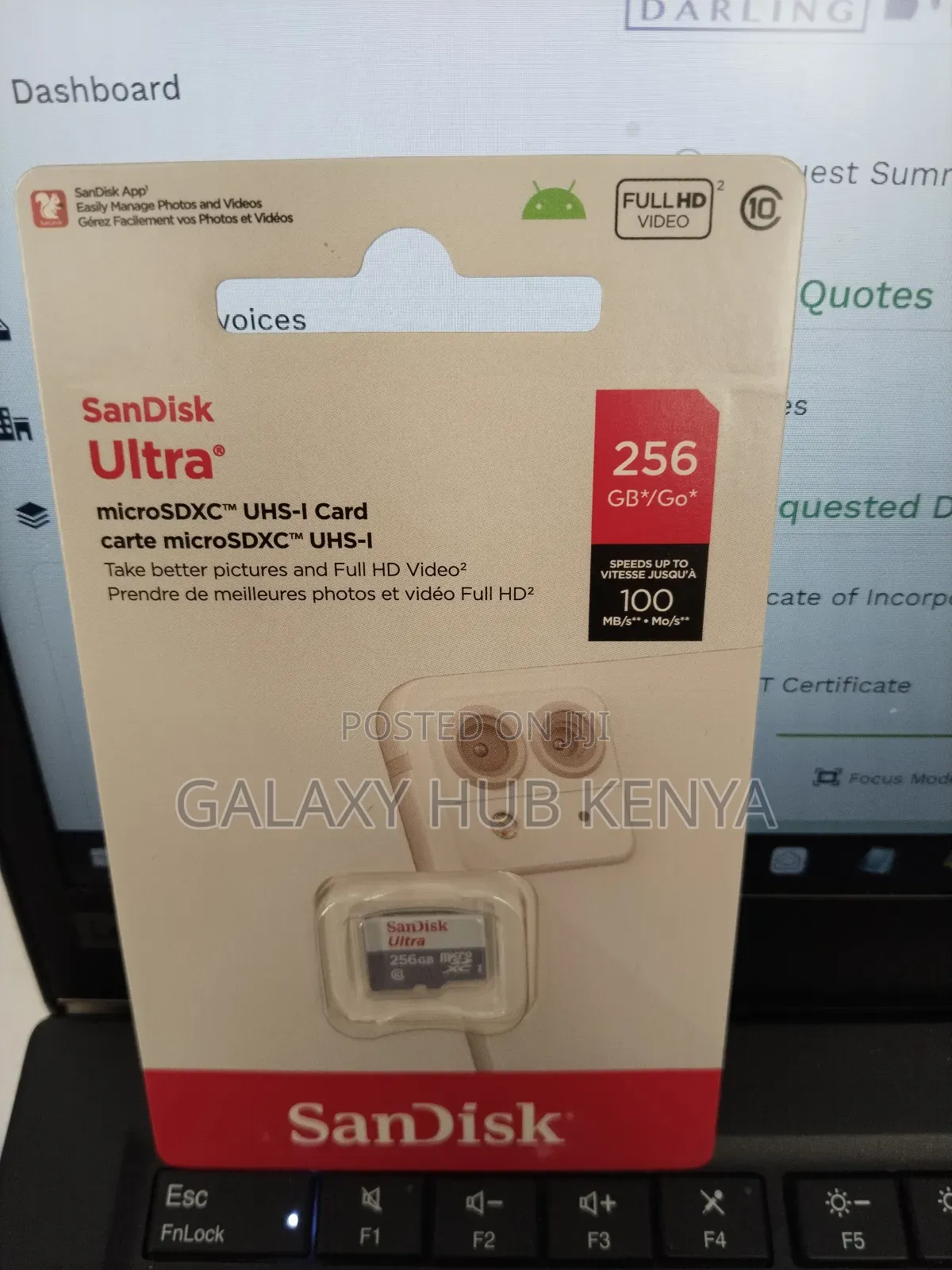 Sandisk 256gb Ultra Microsdxc Uhs-I Memory Card