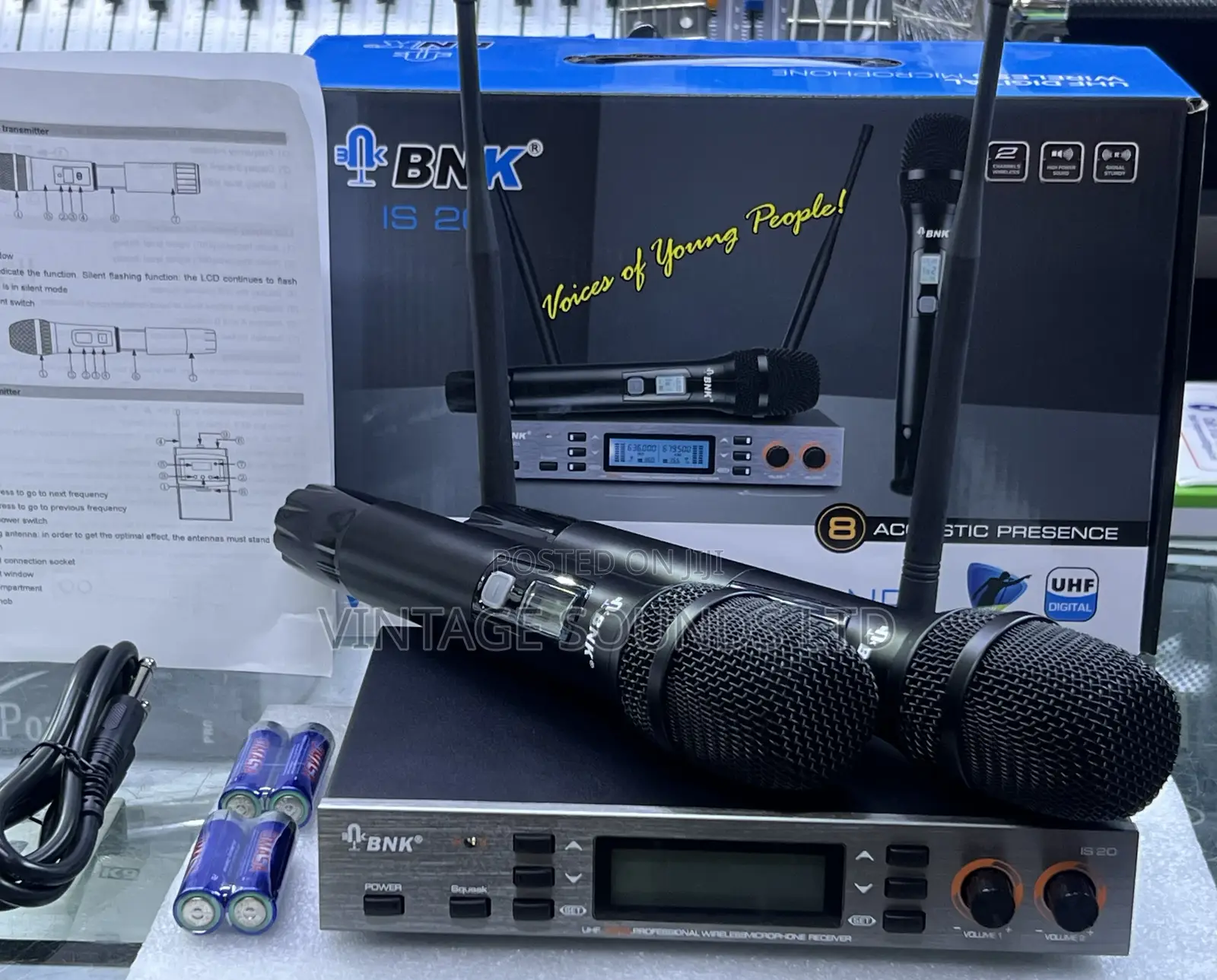BNK Is20 Wireless Microphone System ( 2 Channels)
