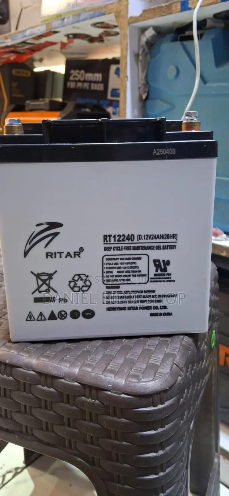 Ritar Deep Cycle Battery Gel 24ah 12v