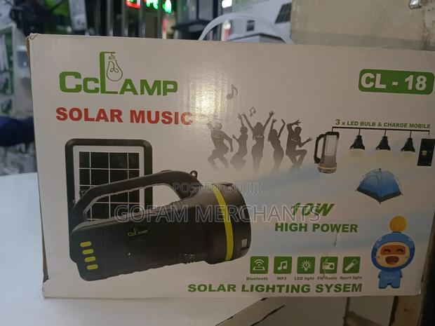 Cclamp 10w Solar Charged Search Light System