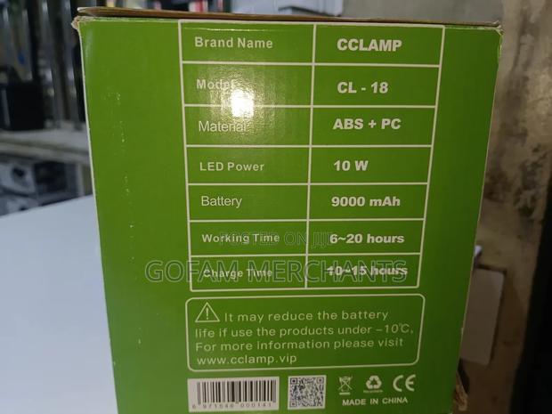 Cclamp 10w Solar Charged Search Light System - thumbnail 2
