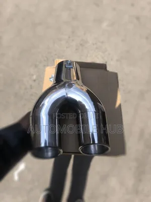 Silver Twin Muffler Tips - Double Exhaust Tips