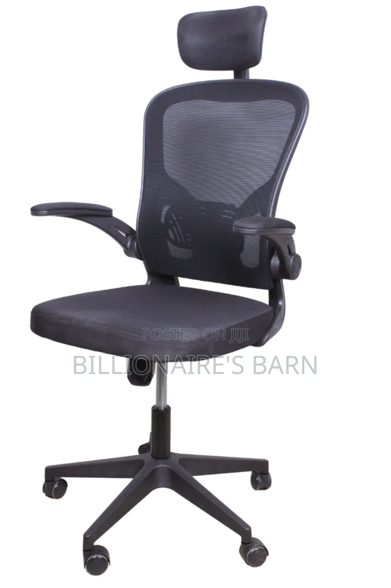 Office Chair; High-Back Ergonomic Seating Chair Black