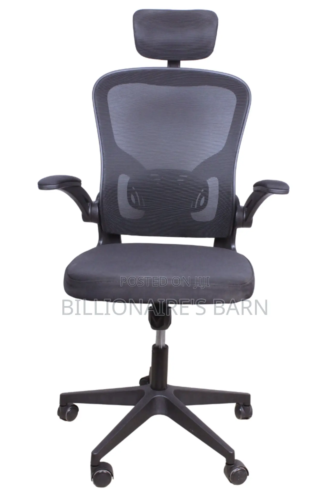Office Chair; High-Back Ergonomic Seating Chair Black
