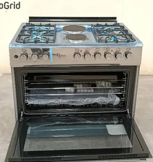 Roch 90x60cm, 4g+2e Stainless Steel Standing Cooker 