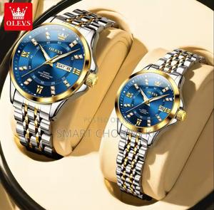 Olevs Couple Metallic Strap Date Display - main view