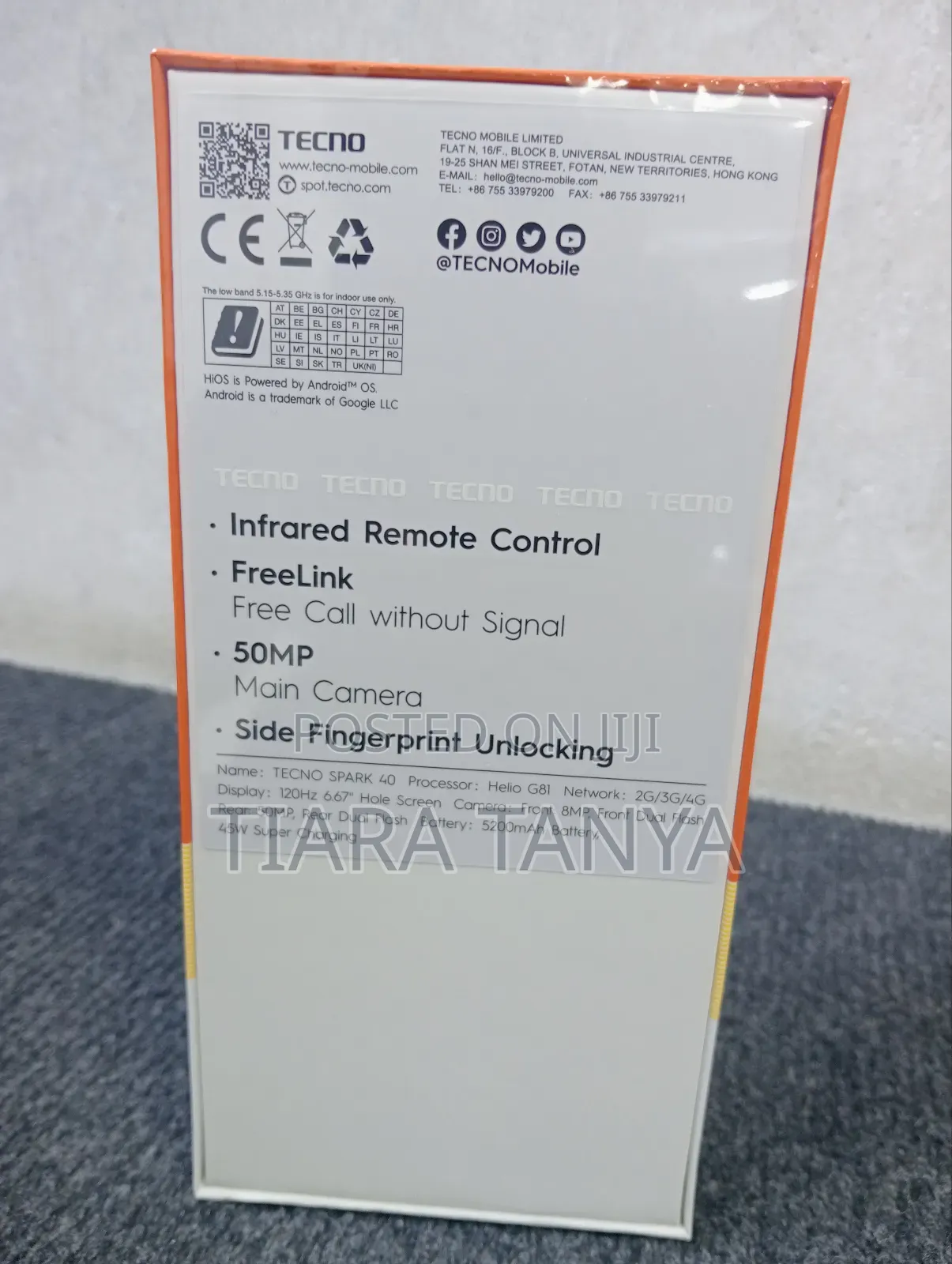 New Tecno Spark 40 128 GB Black