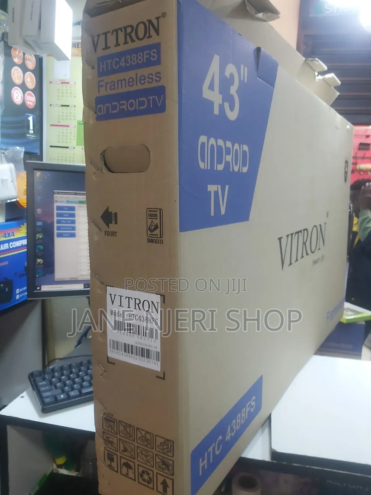 Vitron  43 Inches  Android  Tv Frameless  New Model