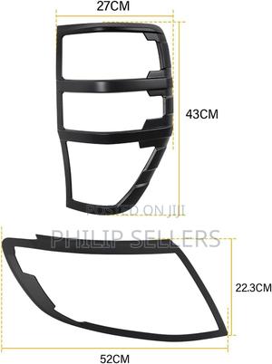 Eadlight and Tail Light Guards for Ford Ranger Wildtrak - main view