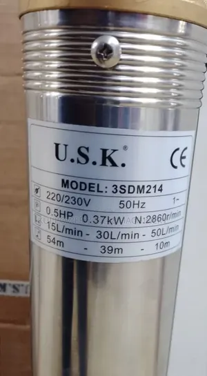 Usk 0.5hp Slim Submersible Pump/ Submersible Water Pump