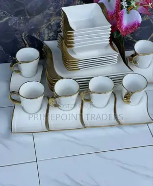 Gold Unique Dinner Set ✓