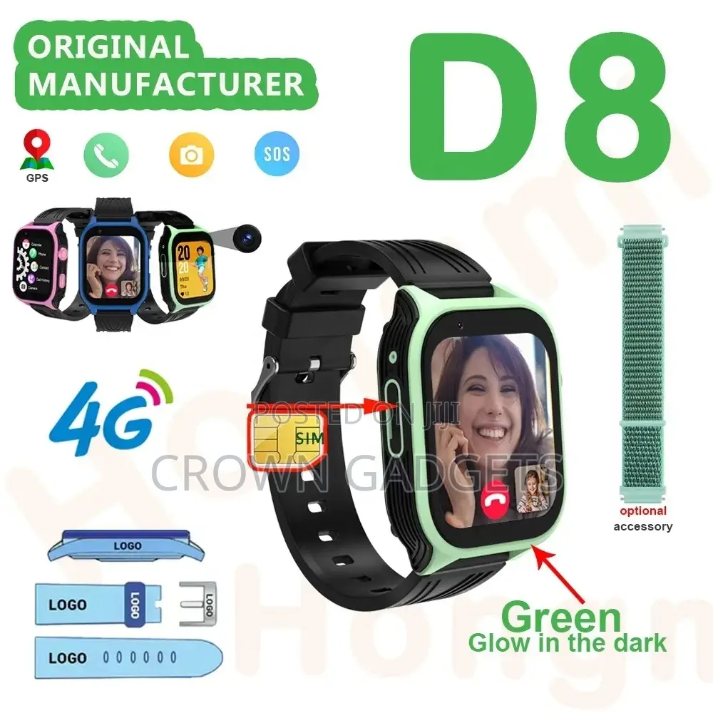 D8 4g Kids Smart Watch With GPS Tracker Video Call