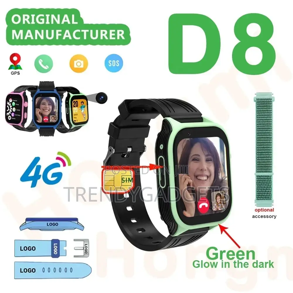 D8 4g Kids Smart Watch With GPS Tracker Video Call